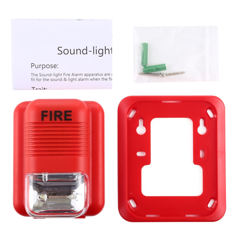 Sound-light Fire Alarm Warning Strobe Horn Alert Safety System Sensor Sound-light Fire Alarm Warning Strobe Horn Alert Safety System Sensor